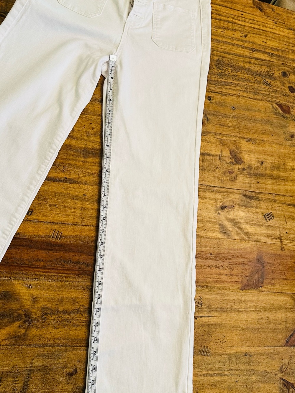 Women’s Straight-Leg White Jeans — Classic High Rise - Picture 6 of 6